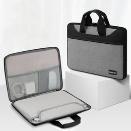서류 가방 비즈니스 서류 가방 휴대용 노트북 마우스 충전기 저장 핸드백 다기능 문서 주최자 파우치 액세서리 230323