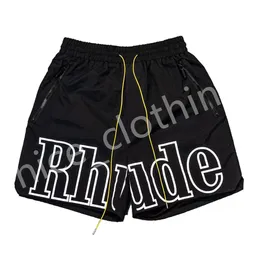 Shorts Mens Rhude Shorts Designer Short Pants Womens Sports Sweatpant Summer Beach Shorts Gym Fitness Short Pants Loose Oversize Style Tr