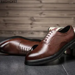 Sukienka buty czarny biznes dla mężczyzn formalny skórka wskazana 2023 Brown elegancki zapatos de hombre chaussure