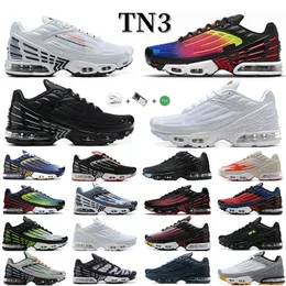 WITH BOX Tn Plus 3 Unisex Running Shoes Fashion Cool Color Blue Grey Black White Red Green Sneaker Trainers Sports Sneakers