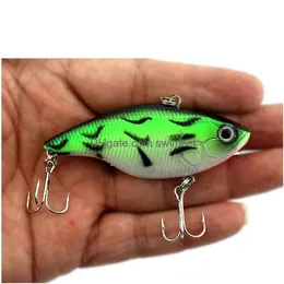 Baits Lures 5Pcs Winter Vib Fishing 18G/0.635Oz 7.5Cm/2.95In Hard Bait With Lead Inside Fish Ice Sea Tackle Drop Delivery Sports Ou Dh0Ka