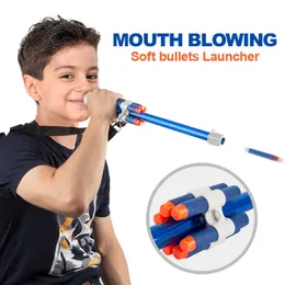 Mouth blowing Soft Bullet Launcher Wholesale N-Strike Elite Mega Rival Series for Children Gifts Suitable for Nerf Toy Gun