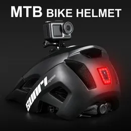 サイクリングヘルメットBoler MTBロードバイクダウンヒルLEDライトカメラホルダー屋外スポーツライディング自転車230322