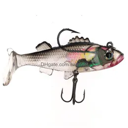 Baits Lures Soft Bait Jig Fishing Lure With Lead Head Fish Swimbait Treble Hook Fishhook Tackle Drop Delivery Sports Outdoors Dherm