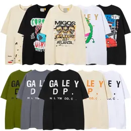 Galleryse Depts t Shirts Mens Women Designer T-shirts Galleryes Cottons Tops Man s Casual Shirt Luxurys Clothing Street Shorts Sleeve Clothes