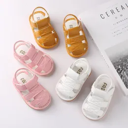 First Walkers moda Summer Baby Dziewcząt Sandały Born Buty dla niemowląt swobodny miękki dno bez pośpiechu Buty oddychające dla dzieci Pre Walkers 230323