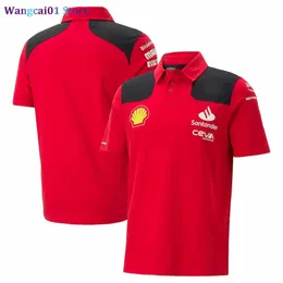 Wangcai01 Men's Polos Formula One Racing passar den nya 2023 Short Seve Polo-skjortorna Män är Breatab T-shirt Sommaren 0323H23