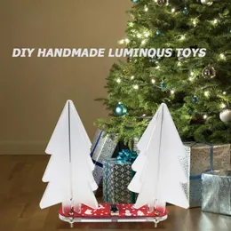 Christmas Decorations Personality Especially Creative 3D Tree Fashion Trend DIY Full Color Changing LED Acrylic Kit Home