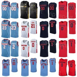 Koszykówka uniwersytecka 1 Darrell Davis Jerseys Dayton Flyers 21 Dyshawn Pierre 0 Rodney Chatman 0 Josh Cunningham 1 Kevin Dillard University Sewing NCAa Man Młodzież