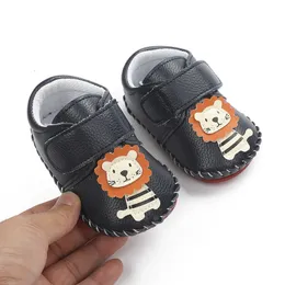 Erste Wanderer Kleinkind Baby Prewalkers Mädchen Cartoon Little Lion Anti-Rutsch-Schuhe Weiche Sohle rutschfeste Erste Wanderer geboren PU-Lederschuhe 230323