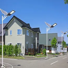 Светодиодные солнечные уличные огни водонепроницаемые IP66 Наружное прожектор зажигание затопление солнечная лампа Plaza Garden Парковка 400 Вт 6500 тыс.