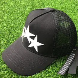 S TRUCKER HAT HATH HATT Star Baseball Baseball Kaczka Tangue Hip Hop Trendsetter Men Women Sun Shading Cap Black 230322