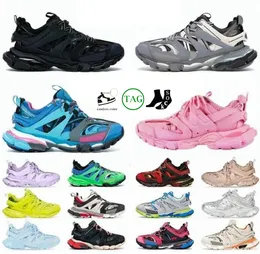 2023 on cloud shoes Track 3.0 Sneakers Üçlü Platform Trainer Ayakkabı Erkek Kadın Deri Sneaker Beyaz Siyah Yeşil Mavi Naylon Baskılı Platform Ayakkabı 35-46 Tasarımcı
