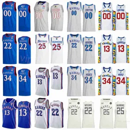 Kansas Jayhawks Basketball College 25 Danny Manning Jerseys Wilt Chamberlain 13 Paul Pierce 34 Andrew Wiggins 22 Joel Embiid 21 4 Sherron Collins Caswing Shirt NCAA