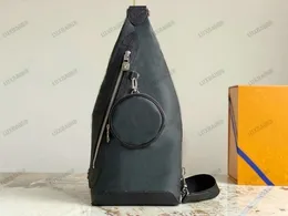 Duo Sling Bag Taigarama Men's Crossbody Bag With Round Coin Purse M30936 Sidan Zippad Pocket Mens Luxurys Designers Axelväskor Män korsar Body 2023 Monograms Bag