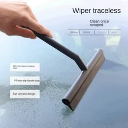 Rengöringsborstar Dusch Squeegee Window Glass Wiper Silicone Scraper Cleaner Long Holdle Badrumspegel Torkar Skrapa Glas Rengöringstillbehör