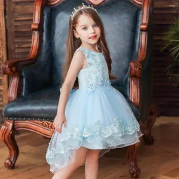 Girl Dresses Summer Tutu Flower Dress Princess Lace Girls' Tail Wedding Events Birthday Party Costumes Children Clothing