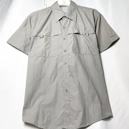 남성 캐주얼 셔츠 남성 줄무늬 셔츠 캐주얼 셔츠 짧은 슬리브 셔츠 남자 blusas camisa masculina 느슨한 중간 수리 및 노인 셔츠 230323