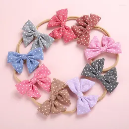 Accessori per capelli Neonate Fascia multi colori Dot Bow Knot Head Bandage Bambini Toddlers Headwear Band Infant