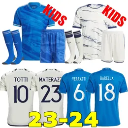 2023/24 italië voetbalshirts 2023 2024 Italia maglie da calcio VERRATTI CHIESA voetbal Shirt GNONTO LORENZO PINAMONTI POLITANO GRIFO mannen kids kit uniform