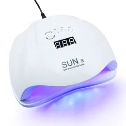 Nageltorkar 48W/54W Sun X UV Nails Lamp LED -lampor Nageltork för alla gel nagellack härdningslampa med smart sensor manikyr ongleverktyg 230323