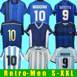1978 1986 1998 Аргентина фанатов версии игрока ретро футбольные майки Maradona 1996 2000 2001 2006 2010 Kempes Batistuta Riquelme Higuain Kun Aguero Caniggia