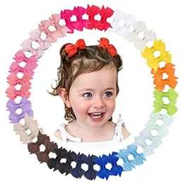 40 forcine per capelli piccoli mini fiocchi per capelli da 3,1 pollici con fermagli a coccodrillo per bambine accessori per capelli per bambini piccoli