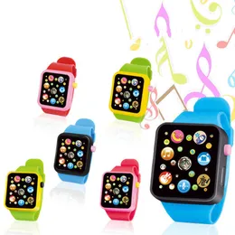 Toy Walkie Talkies barn barn tidig utbildning Toy Write Watch 3D Touch Screen Musik Smart Lärande baby födelsedagspresenter 4 färger walkie talkies