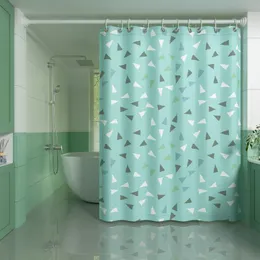 Duş Perdeleri Kısa Duş Kumaş Perdesi Banyo için Nordic Banyo Perdeleri Oturma Odası Yatak Odası Su Geçirmez Banyo Perdesi Anti-Mold 230323