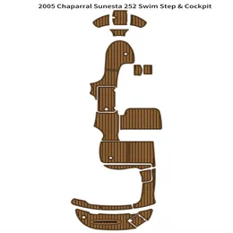 2005 Chaparral Sunesta 252 수영 플랫폼 조종석 보트 에바 폼 티크 플로어 패드 자체 백킹 아저씨 gatorstep 스타일 바닥