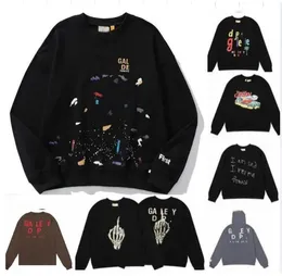 Дизайнерские американские мужские галереи Streetwear Depts Hoodies Sweater Fashion Womens Loose Long Sleeve Clothing High Street Printed Tops Clothing00