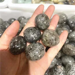 Dekorativa figurer 20-30mm högkvalitativ kiwi Jasper Crystals Healing Stones Natural Pitaya tumlade för juldekoration