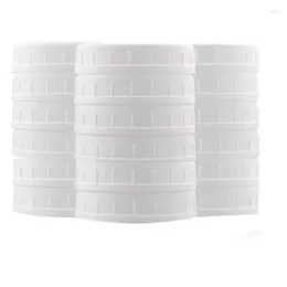 Хранение кухни 18 упаковка Широкая рот банка банки для масонов пластиковые крышки для консервирования