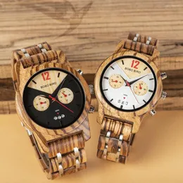 Zegarek zegarek drewniany kochanek zegarki Para obserwuje sportowy sposób ręcznie robiony dla mężczyzn Kobiety luksusowy zegar Pareja