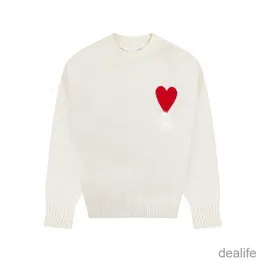 Suéters masculinos de designer de Paris Amis de Coeur Love Jacquard Crew Sweater Moda de moda de marca de rua MV5i