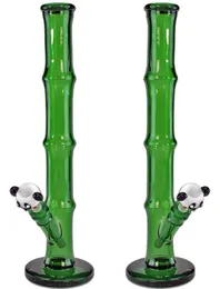 Vintage Panda Glass Bong Water Narghilè Altezza 14 pollici Tubi di fumo Vendita diretta della fabbrica di vetro originale può mettere il logo del cliente da DHL UPS CNE