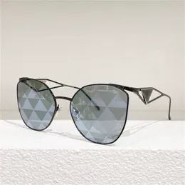 Nya lyxiga coola solglasögon Graderade linser SPR50 Kvinnor Fashion Shades Metal Frame Vintage Brand Glasses Men Designer Elegant Inlay Manlig kvinnlig festlogotyp på benet