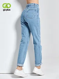 Kvinnor Jeans 2023 Harem Pants Vintage High midja Kvinna Pojkvänner i full längd Mamma Cowboy Denim Vaqueros Mujer 230322