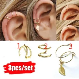 Stud Earrings 1 Set Cartilage Conch Fake Without Piercing Cuff Earring Earcuff Wrap Rock No Women Crystal Clip