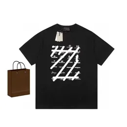 Bal marka Balencgs koszula Summer Men's T-Shirt Designer koszulka Bal Casual damski list z drukiem Luksusowy harajuku street street moda moda Paris 270