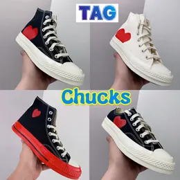 Chucks casual skor komma all-star 70 x hög canvas 1970 sneakers hej svart ägrett röd mellansula ox vit blå kvarts grå herr kvinnor stjärna sneaker platt tyg tränare