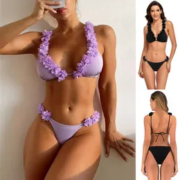 Bikini imprimé femme nouvelle Europe et les états-unis maillot de bain transfrontalier Amazon corps séparé serré Sexy Bikini maillot de bain