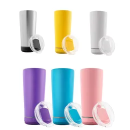 11 couleurs 18 oz bouteille d'eau intelligente haut-parleur en acier inoxydable gobelet de musique haut-parleurs de tasse sans fil tasse portable en plein air pour voyage à domicile ZZ