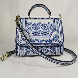 Evening Bags Fashion Bag Flower Handbag Luxury Shoulder Diagonal Banquet Party Lady Elegant Spring Blue