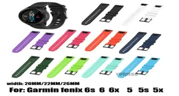 Nowy silikon 26 mm 22 mm 20 mm Szybkie wydawanie opaski na nadgarstka dla Garmin Fenix ​​6x 5x 6 5 6Splus Watch Easyfit Watch Band 5668275