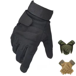 Sporthandskar Militär Tactical Full Finger Outdoor Army Fan Combat Motocycle Anti Slip Airsoft CS Game 230324