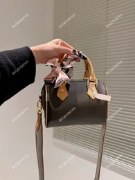 TZ Designer Bag Fashion Speedy 20 nano cuscinetto Bagclassic marrone fiore di città manette borsetta per borsetta da donna con spalla a tracolla maniglia top borse a tracota mini tote borse 20 cm