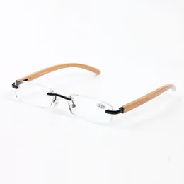 Mode Trä Läsglasögon Ultralätt Kvinnor Män Klar Lens Presbyopiska Glasögon Glasögon