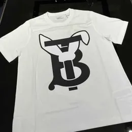 Herr t-shirts varumärke kläder juridisk kopia designer burbrerys t online butik 2023 nytt modeår av kanin exklusivt mönster runda menss horts leeves ummerc o