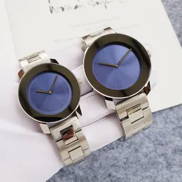 Moda Full Brand Wrist Watches Man Woman's Lover's A Lover Stainless Metal Band Luxury AAA Clock MV12